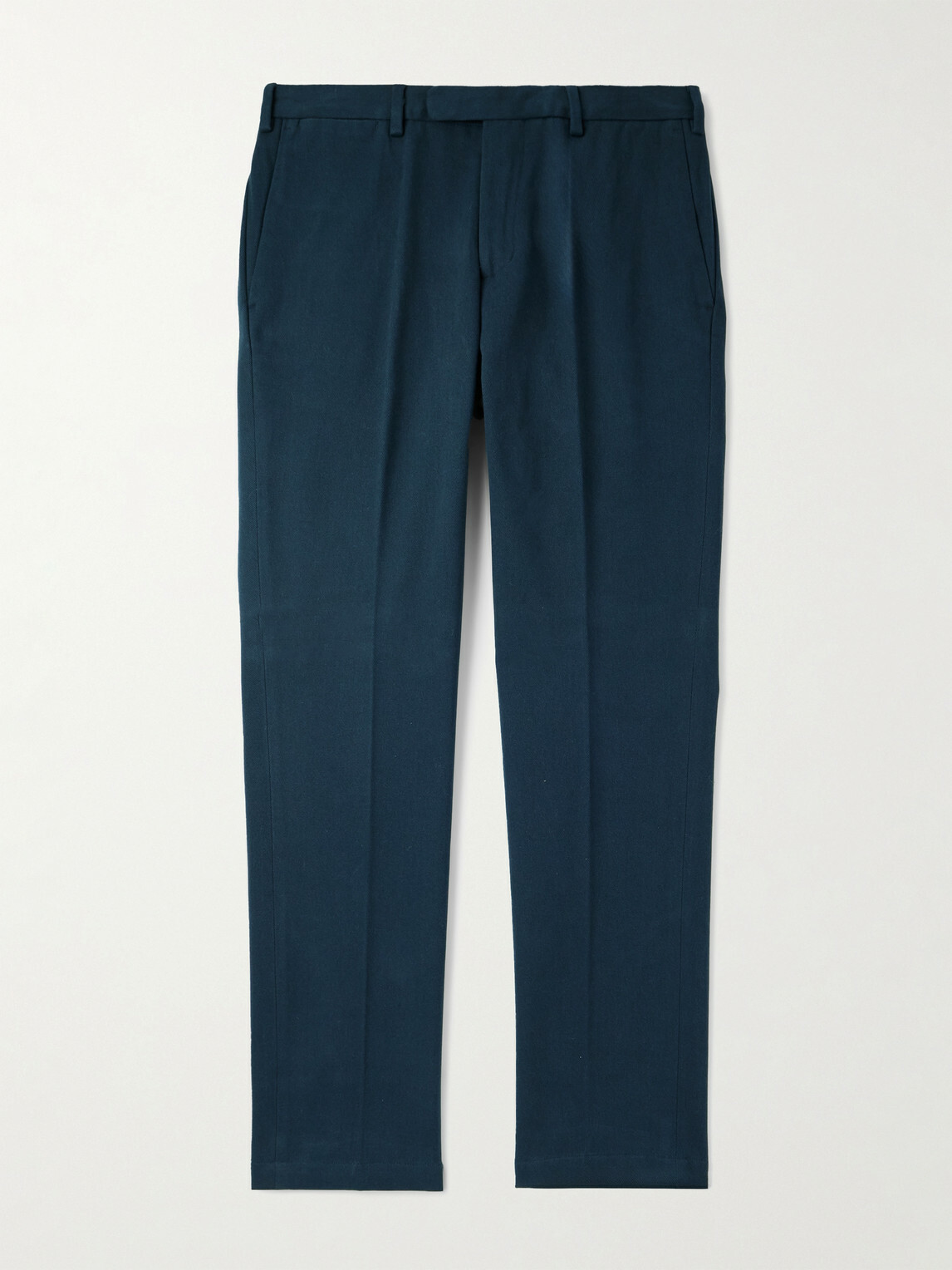 Thom Sweeney - Straight-Leg Cotton-Twill Trousers - Blue