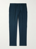 Thom Sweeney - Straight-Leg Cotton-Twill Trousers - Blue