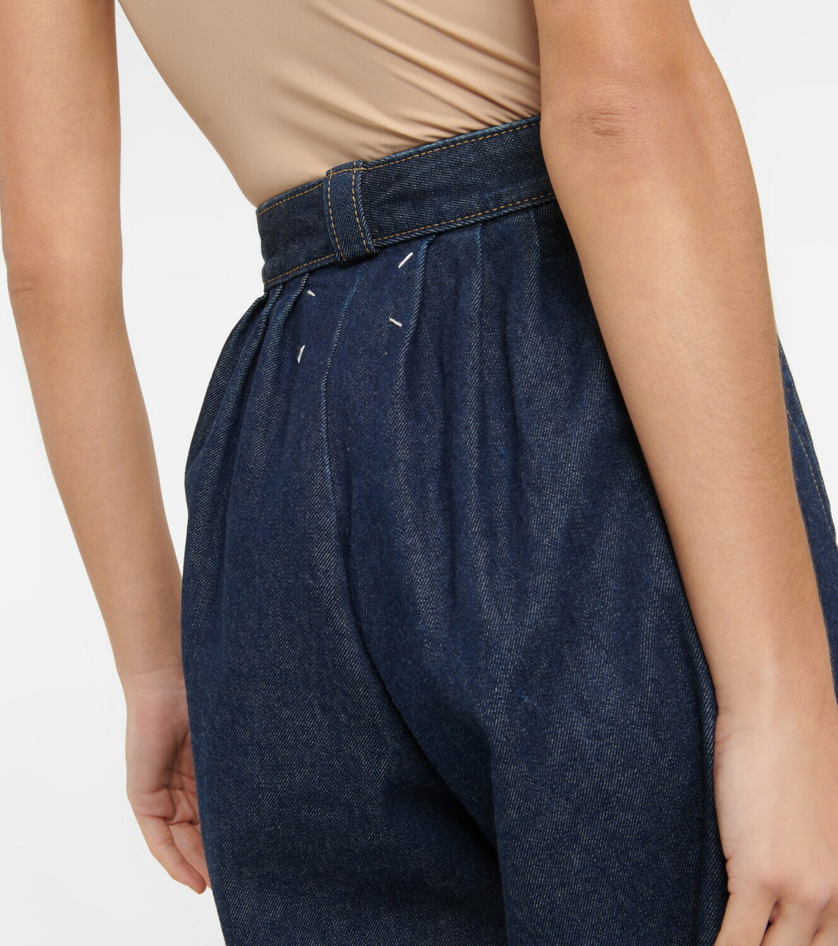 Maison Margiela Pleated denim jacket | REVERSIBLE