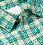 Adsum - Oatmeal Checked Cotton Shirt - Green