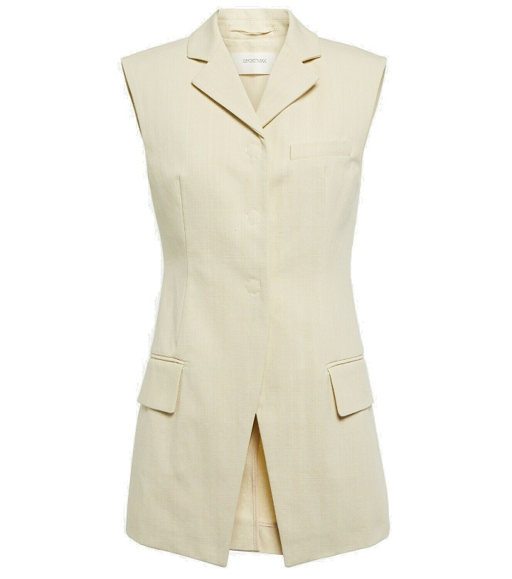 Photo: Sportmax - Kentia sleeveless cotton blazer