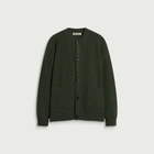 FrizmWORKS Men's Heavy Wool Round Cardigan in Forest Green
