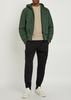 Fred Perry Logo-embroidered Hooded Shell Jacket Dark Green