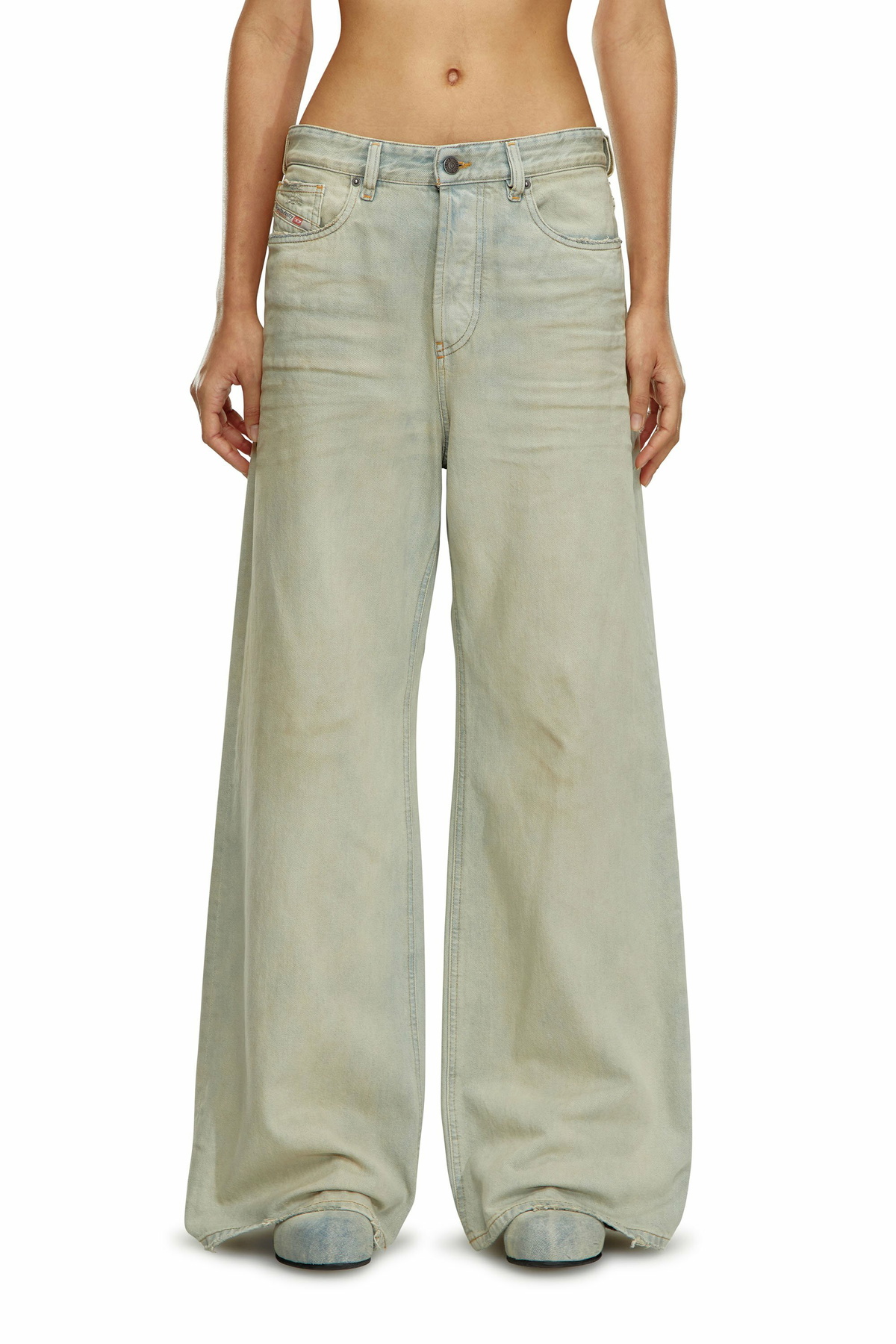 Diesel Relaxed Jeans - 1996 D-Sire - Jeans Womens in Blue Diesel