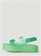 Melissa - Brave Papete Sandals in Green