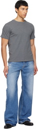 rag & bone Gray Raw-Edge Flame T-shirt