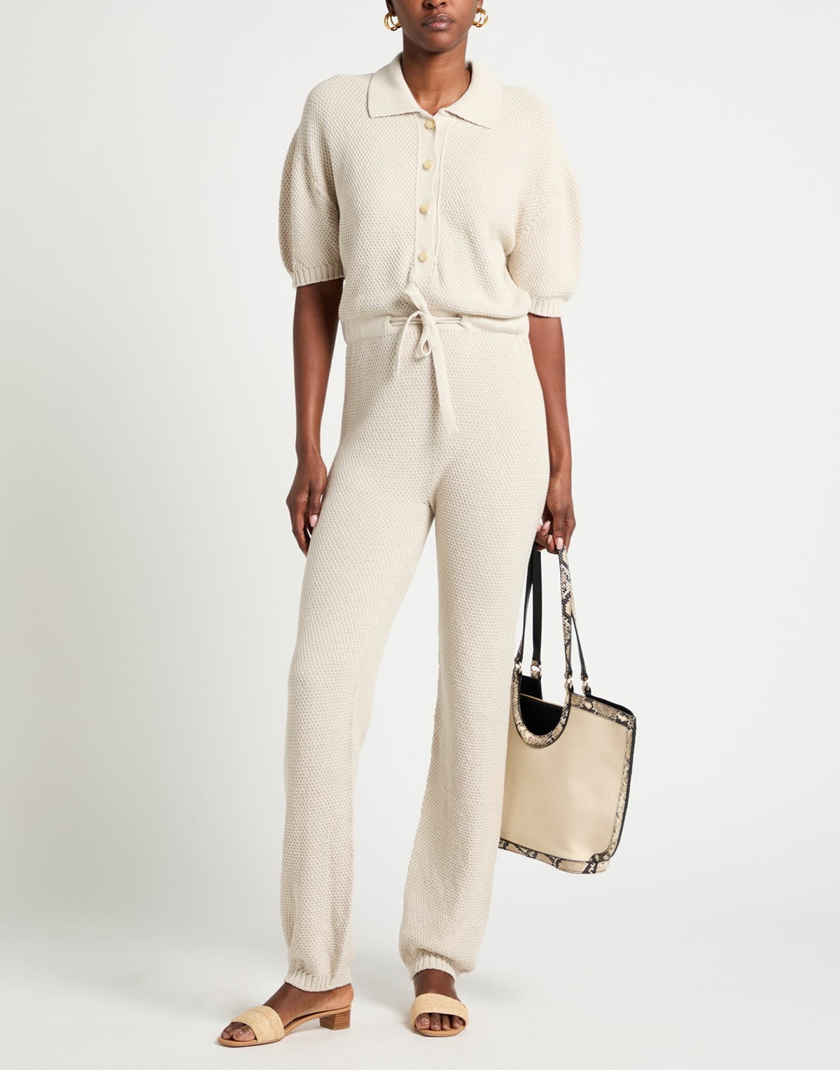 Laneus Womens Jumpsuit Cream
