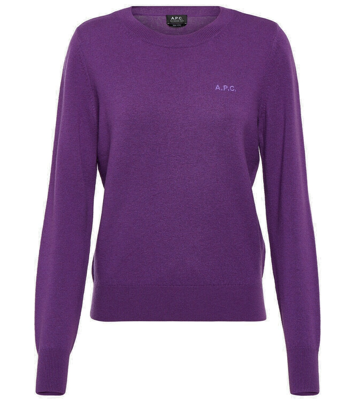 Photo: A.P.C. Embroidered virgin wool sweater