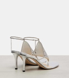 Jimmy Choo Archive Thong 85 metallic leather sandals