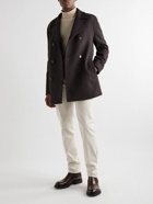 Thom Sweeney - Double-Breasted Wool Peacoat - Brown
