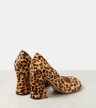 Loewe Calle leopard-print calf hair pumps