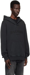 Balmain Black Vintage Hoodie