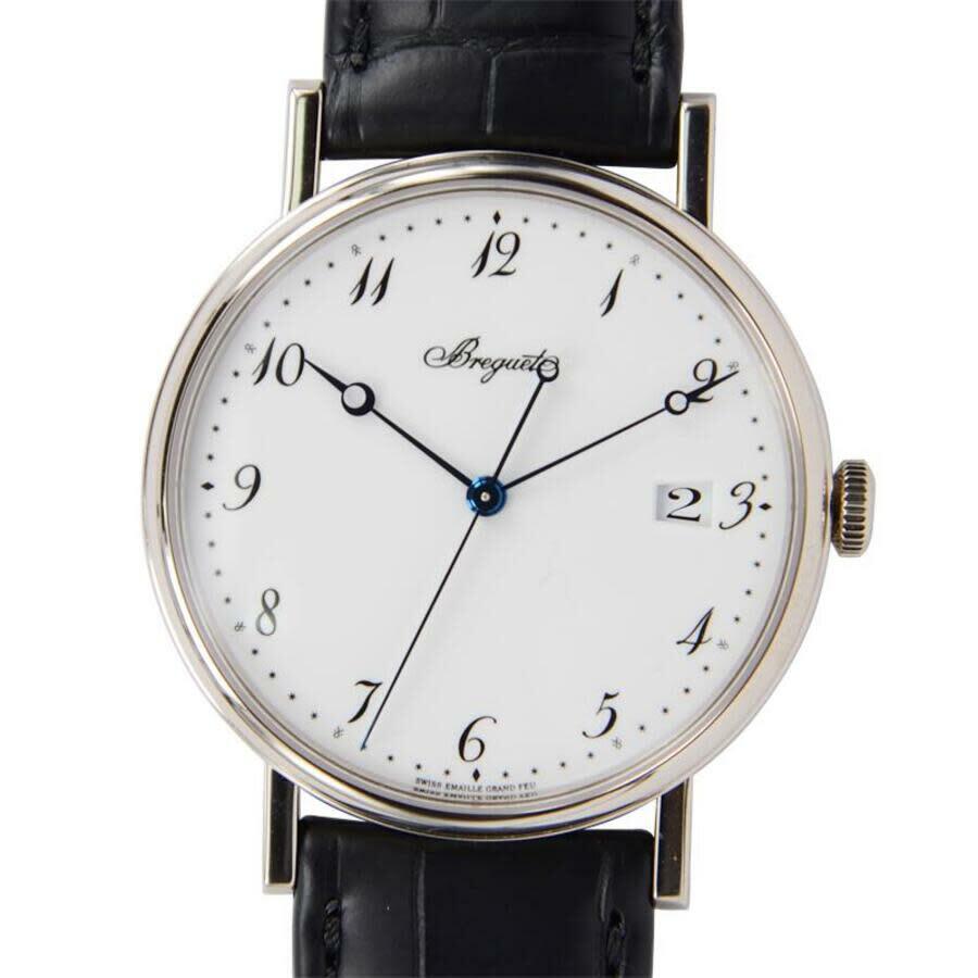 Breguet Classique White Dial 18 Carat White Gold Automatic Mens Watch 5177BB/29/9V6