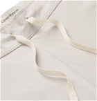 Oliver Spencer Loungewear - York Wide-Leg Supima Cotton-Jersey Drawstring Shorts - Gray