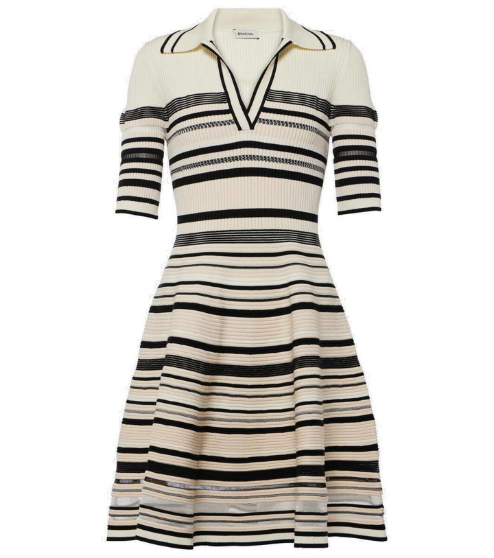 Photo: Simkhai Dessie striped knitted minidress