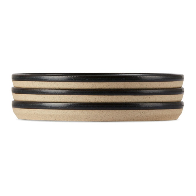 Photo: KINTO Black Ceramic Lab CLK-151 Plate Set, 6 in