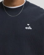Arte Antwerp Small heart and logo crewneck Blue Mens Sweatshirt