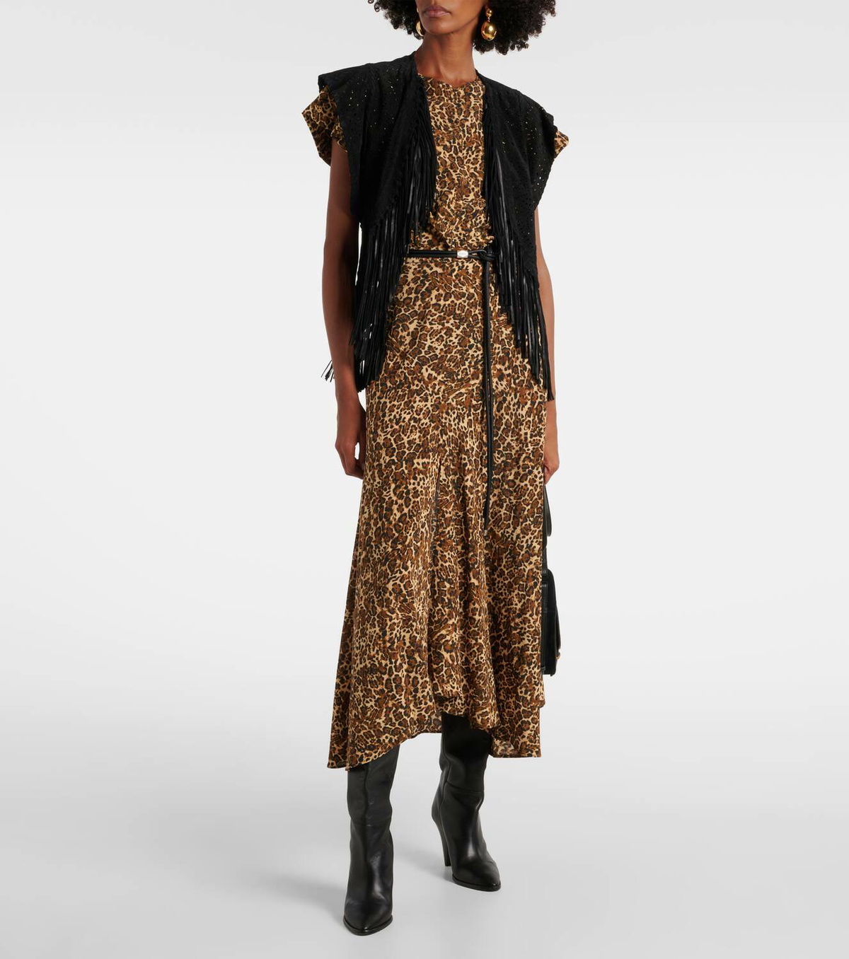 Isabel Marant Edita fringed leather vest