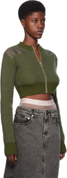 VAQUERA Khaki Military Cardigan