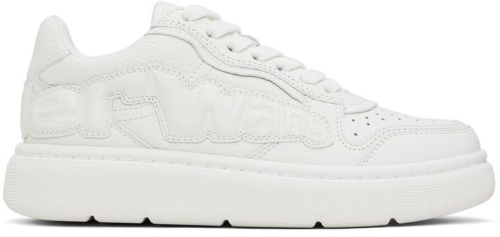 Photo: Alexander Wang White Puff Pebble Leather Sneakers