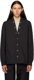 Rick Owens Black Larry Fogpocket Shirt