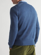 Sid Mashburn - Ribbed Merino Wool-Blend Sweater - Blue