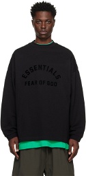 Fear of God ESSENTIALS Black Bonded Long Sleeve T-Shirt