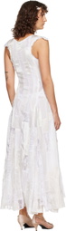 Collina Strada White Deadstock Primrose Maxi Dress