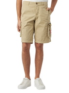 MC2 Saint Barth Man Beige Cotton Cargo Shorts