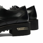 Balenciaga Men's Venom Derby Shoe in Black/Aged Silver
