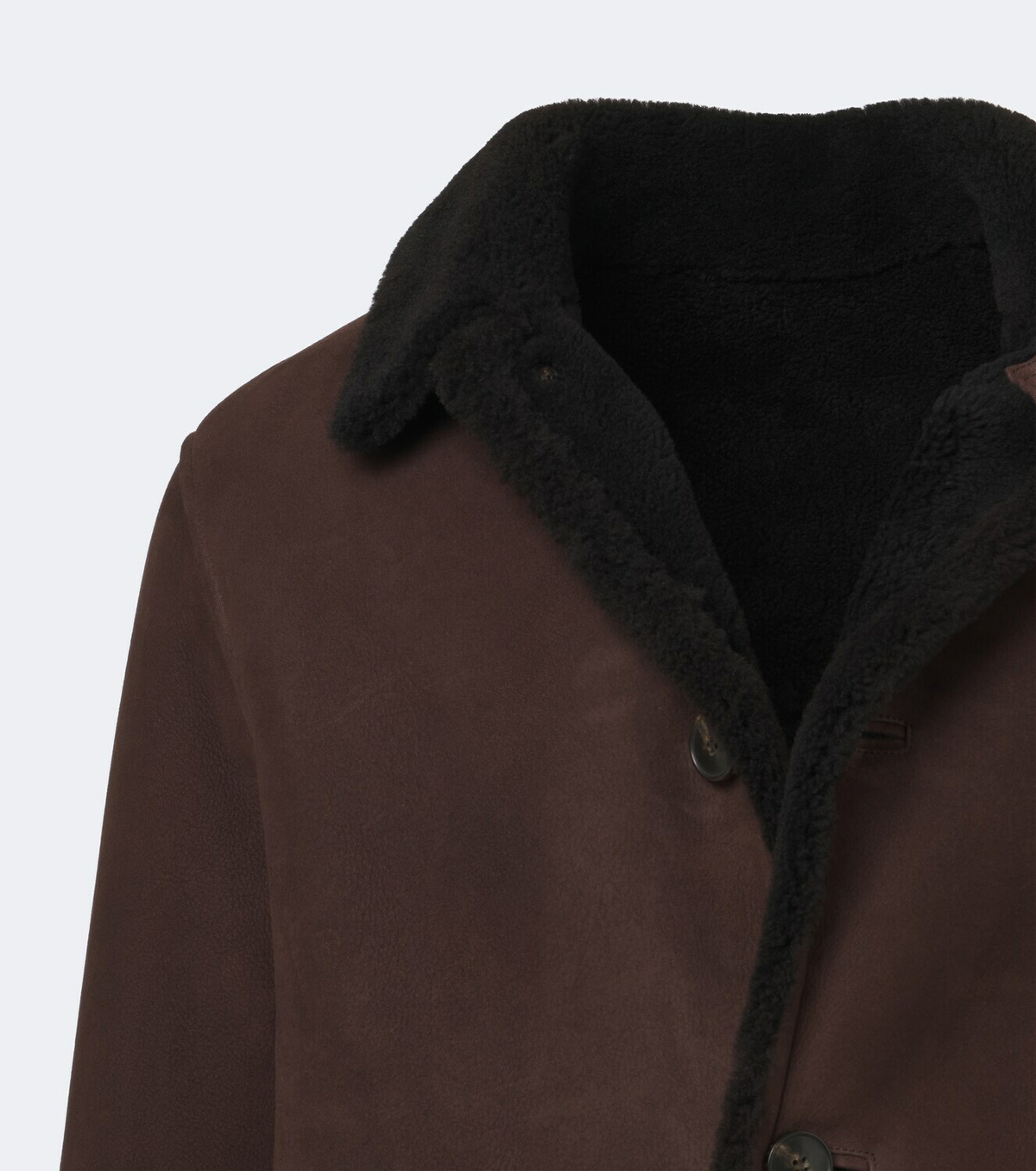 Yves Salomon Shearling-lined suede jacket