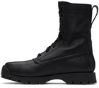 Jil Sander Black Lace-Up Elba Boots