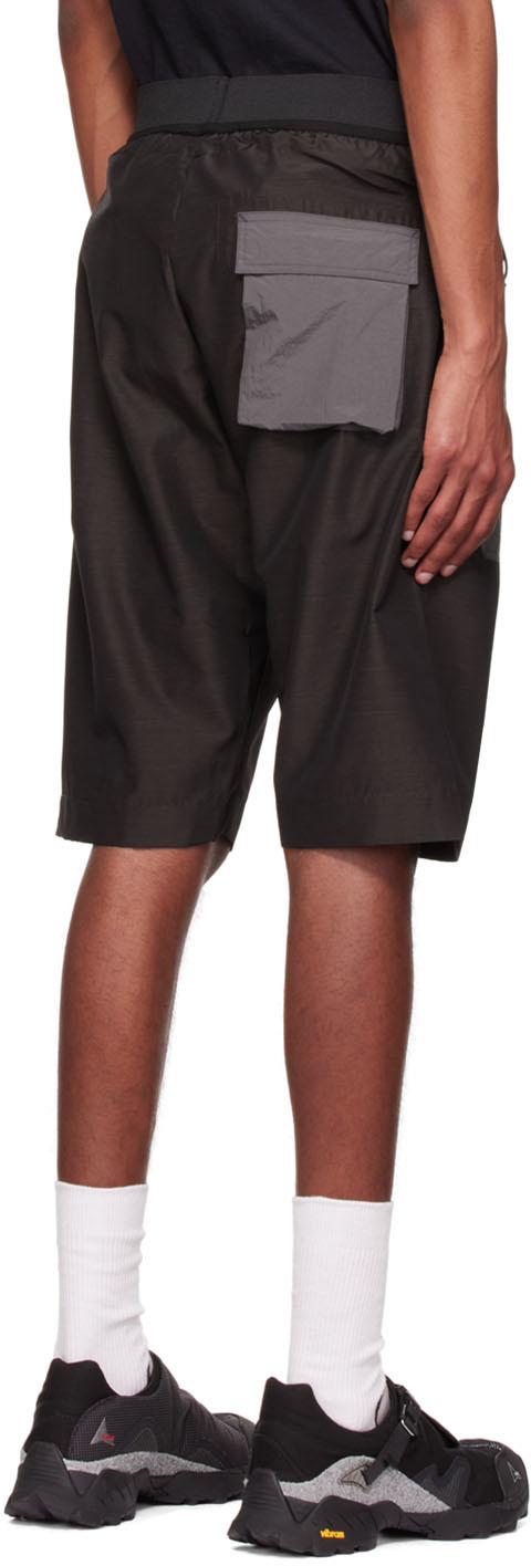 Arnar Már Jónsson Gray Wool Shorts