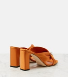 Jimmy Choo Rafi embellished satin mules