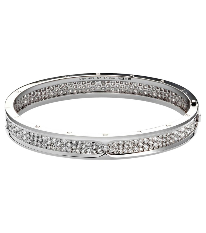 Photo: Bvlgari B.zero1 18kt white gold bracelet with diamonds