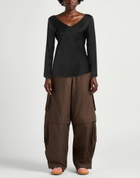 Manila Grace Womens Top in Black