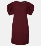 'S Max Mara Puff-sleeve cotton poplin minidress