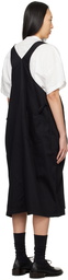 Y's Black Overall Maxi Dress