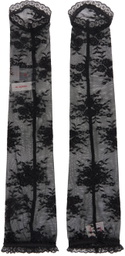 Yuhan Wang Black Lace Arm Warmers