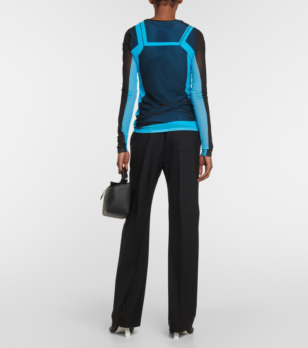 Loewe Colorblocked mesh top