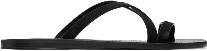 Photo: TOM FORD Black Suede Alfred Gladiator Sandals