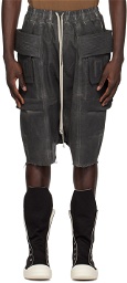 Rick Owens DRKSHDW Gray Creatch Denim Shorts