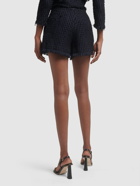 DSQUARED2 - Tweed Bouclé High Rise Shorts