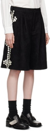 Comme des Garçons Homme Plus Black Button Shorts