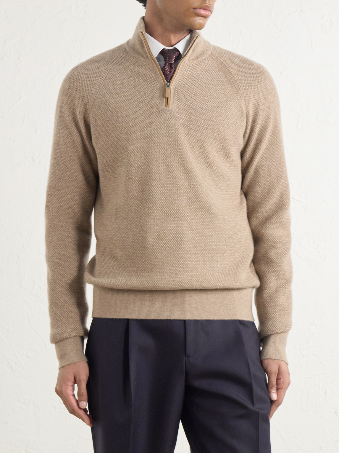 Zegna - Oasi Cashmere Half-Zip Sweater - Neutrals