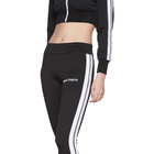 Palm Angels Black and White Track Leggings