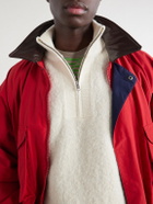 Aimé Leon Dore - Felted Wool-Blend Half-Zip Sweater - White