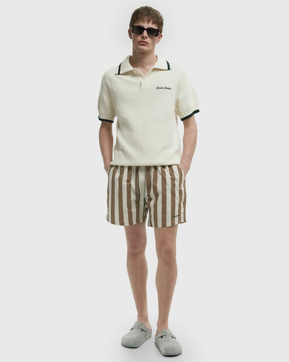 Goodies Sportive CONTRAST POLO Beige Men