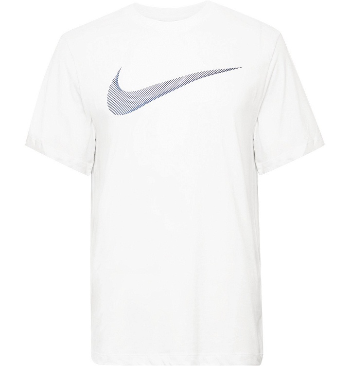 Photo: Nike Training - Logo-Print Dri-FIT T-Shirt - White