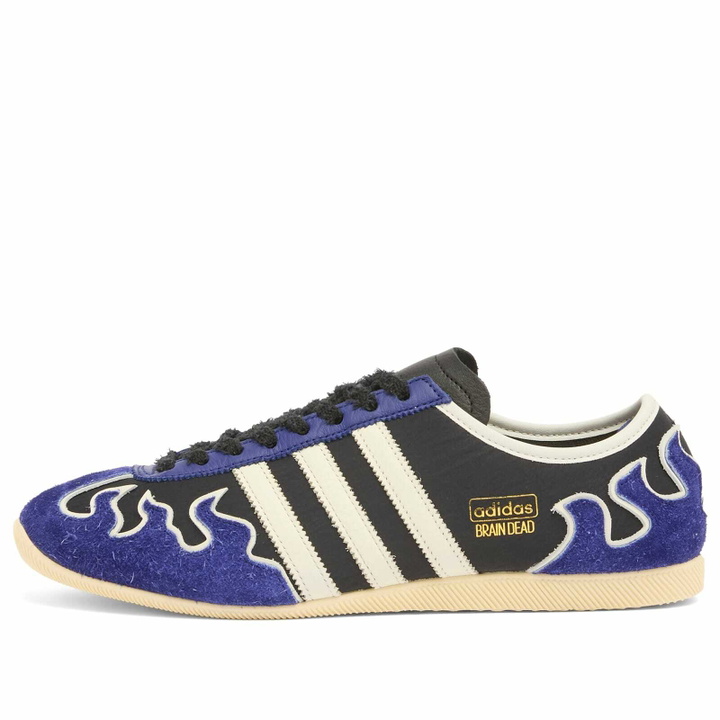 Photo: Adidas x Brain Dead Japan Lo Sneaker in Core Black/Off White/Warm Vanilla